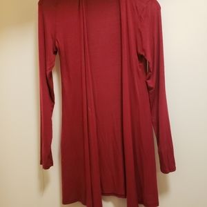 Dark maroon cardigan